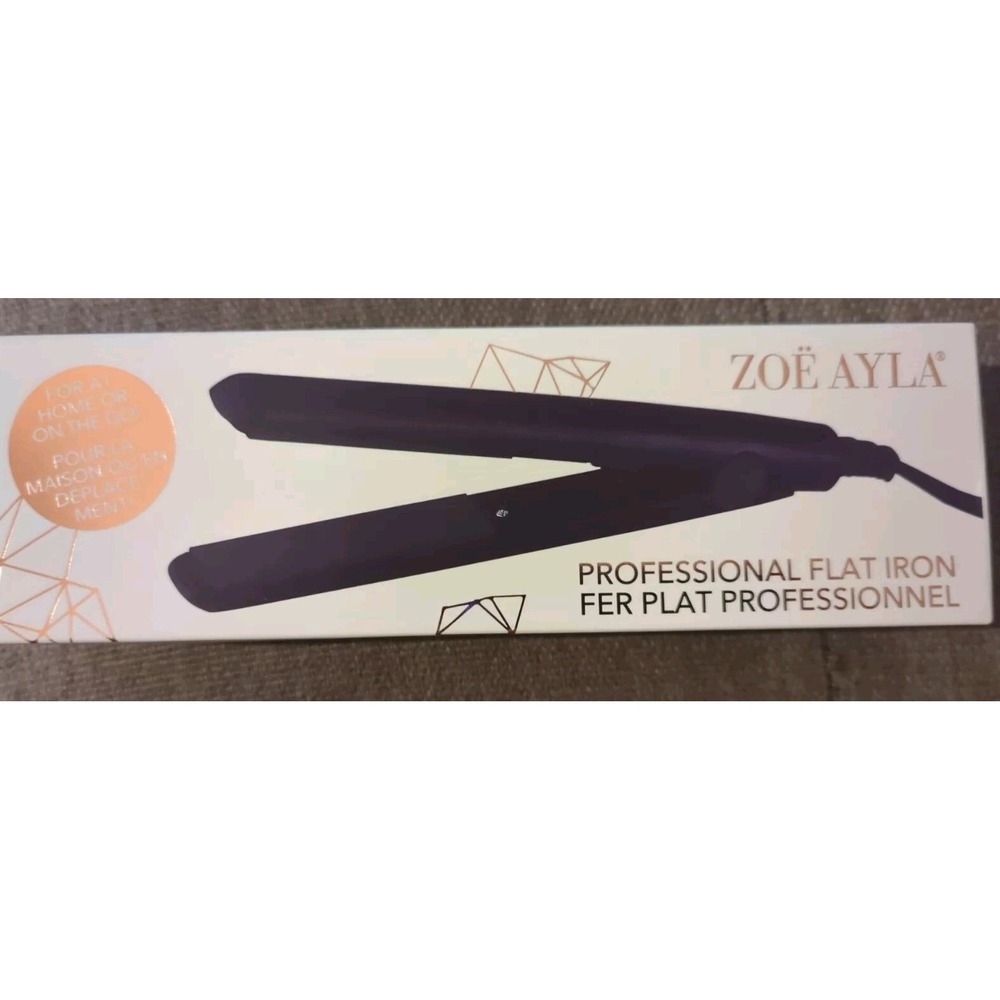 Zoe Ayla‎ Professional Mini/Travel Flat Iron BLACK New Sealed